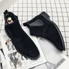 Buty Chelsea Buty Mężczyźni Niebieski Faux zamszowy Klasyczny biznes Fashion Casual Men Krótkie buty kostki zapatos de seguridad hombre 230816