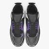 DIY Anpassade basketskor Mens och Womens Classic Domineering All Black and Purple Interwoven Trainers Outdoor Sports 36-46