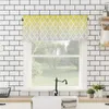 Gardin gul grå gradient marocko korta gardiner kök café vin skåp dörr fönster små heminredning draperier