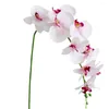 Decorative Flowers 1Pc Artificial Flower Butterfly Orchid Fake DIY Stage Party Home Wedding Decoration Craft Decor Bouqu