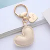 Simple Leather Love Earphone Bag Keychains Luggage School Bags Key Chain Pendant Car Keychain Jewelry Accessories Gift