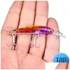 Köder Köder 1 Stcs 7 cm/3,9 g Biegung Minnow Fischerei Köder Hartköder Aritificial Wobblers Tackle Big Crankfish Plastik 4 Farben Drop delive dhowa