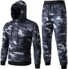 Herrspår 2 -stycken Set 2023 Spring Winter Sweatsuits For Men Casual Hoodie Sports Jogging Set Sets Clothing