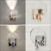 Lampada da parete Modern Crystal Light Luxury Metal El Restaurant Bar Cafe Cafe Vanity Mirror Manotte Oro Silver LED SCONCE