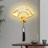 Muurlamp Chinese stijl Alle koper goud woonkamer achtergrond Aisle glazuur kleur creatief ontwerp