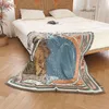 Koce nordycka sofa koca okładka dekoracje domowe sofa ręcznik Tarot Koczek Bedspread na zewnątrz kemping mata piknikowa dywan gobelinowy 230816