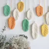 Tapestries Nordic Simple Weave Tapestry Leaf Big Size Wall Hanging Aesthetic Vintage Room Decor Wandteppich Home Utensils AH50TA