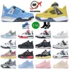 2023 NIEUW Fashion Basketball 4S Cool Gray Royalty Fire Red Shoes Sports Sneakers University Blue Black Cat 4 4S For Kids Designers Jumpman Youth Boys Girls Big Size 35