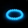 Strand Pulseras Bracciale di perline luminose rotonde da 8/10 mm per perle di pietra da donna o per perle di pietra