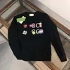 2023S Sonbahar ve Kış Zanaat Jakard Mektubu Logo Moda Uzun Kollu Kazak Unisex Unisex Öğrenci Gündelik Polar Top Hoodie X44