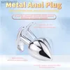 Jouets anal boucles anales petites petites grandes taille en aluminium alliage en métal bougie de crosse lisse homme bien anal privative sans vibrateurs hkd230816