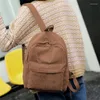 Schooltassen corduroy rugzak mode tienermeisje bookbags buiten trendy schoudertas ritsjipper reist bagpack casual studentenschooltas