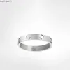 4LPD Ring Classic Love Designer Titanium Steel Luxe sieraden Mannen en vrouwen Paren Wedding Valentijnsdag Gift Nooit bezoedelen niet-allergische breedte 4/5/6 mm