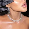 Chokers Choker Chunky Rhinestone Nechiphop Punk Klace Wedding Jewelry 2023 Chocker söta enkla halsband Kristall Delikat brudkvinnor