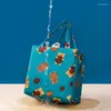 Dinnerware Drawstring Thermal Bag Student Office Worker Insulation Waterproof Lunch Box Stylish And Portable Rice Sack