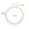 Ketten runden Blumenperlen CHOKER Kreative Schlüsselbeutel Kette Einfache Halsketten für Frauen Party Hochzeit Schmuck Geschenk gute Wahl