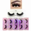 False wimpers Groothandel 5 paren 3D Mink Lashes Fluffy Soft Wispy Natural Cross Eyelash Extension Herbruikbare wimpers in bulk HKD230817