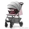 Strollers# Portable Folding Four Wheels Stroller Baby Cars High View dragers en kinderwagens zitten of liggen schokabsorptie Baby PRAM R230817