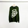 Herrenpullover West 22 Wollmoskito-Spulenbrief doppelseitig Jacquard T-Shirt Vintage Trend Crewneck Pullover