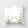 Pillow Case Daisy Flower Series Sofa Kreatywna poduszka Cover Cover Decor Decor Party HKD230817