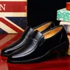 Dress Shoes Leather Men Formal Shoes Luxury Brand Men's Loafers Dress Moccasins Breathable Slip on Black Driving Shoes Plus Size 38-44 230816