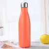17oz colored stainless steel cola shape bottle with lid cup double wall vacuum insulated cup portable water bottle Olkaw