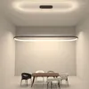 Chandeliers Nordic LED Hanging Pendant Lighting Black White Modern Dining Room Bar Table Restaurant Pedant Lamp Home Suspension