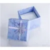 Jewelry Boxes Packaging Display Jewelrywholesale 50 Pcs /Lot Square Ring Earring Necklace Box Gift Present Case Holder Set W334 Ayepd Dhmb0