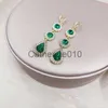 CAMBINO ORECCHI DI ZIRCIO VERDE FASHIO LUXI PER DONNA DROVA ACQUA EARRWEDDDANNIARIO GIOITÀ GIOIELLI AESTETICA PENDIMES MUJER J230817