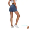 Yoga Outfit L-15 Women Shorts Elastic Workout Trousers With Pockets High Waist Wide Leg Biker Tight Gym Leggings Running Sportswear