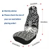 Auto -stoel omvat Druid Tree of Life Cover Custom Printing Universal Front Protector Accessories Cushion Set