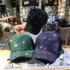 Ball Caps Женская бейсболка бейсболка Bling Crown Pearl Seecings Hip Hop Vintage Denim Snap Back Design Casual Snapback Hat