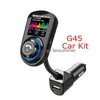 Сотовой телефон FM-передатчики G45 Bluetooth Hands Car Kit с QC3.0 USB-портовым зарядным устройством.