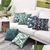 Pillow Case Waterproof Outdoor Cushion Er Two-Sided Print Throw Tropical Decorative Pillowcase For Garden Patio Home Decor Drop Deli Otgjz