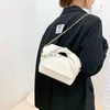 Hobo 2022 Designer Women Pu Leather Crossbody Shoulder Bags New Fashion Lady White Yellow Handväskor Casual Small Chain Flap Bags HKD230817