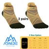 Sports Socks Aonijie E4824 2 Par Toe Barefoo Socks Mini Crew Five Fingers Cykling Running Soccer Basketball Sports Yoga Men Women Marathon 230816