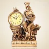 Table Clocks European-style Desk & Fashion Living Room Decoration Clock Bedroom Antique Quartz Europe Creative Home Decorative