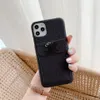 Designer Card Holder Phone Cases for iPhone 11 12 13 14 pro max x/xs xsmax New lychee leather phone case