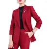 Dwuczęściowe spodnie dla kobiet garnitury biznesowe i kurtki dla kobiet Blazers Feminino Wysokiej jakości stylom styles profesjonalne spodnie