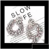 Stud bardzo błyszczący projektant mody Wyolbrzymiony kolczyki kryształowej kryształowej kryształowej kolory dla kobiet dziewczęta ndsit fpx9b Drop dhuhi