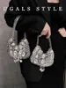 Hobo Women Diamond Bags Designer Silver Metal Pools Chain Woven Bag Hollow Evening Tassen Koppeling Travel Holiday Schoudertas Handtas HKD230817