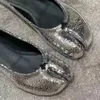 Klänningskor silver split tå kvinnor lägenheter retro balett platt tabi skor casual slip-on loafers dams espadrilles bekväma zapatillas mujer hkd230817