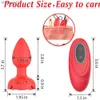 Toys anal Butt Plug Vibrator Sex Toys for Men Women Wire Wireless Remote contrôle G