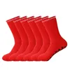 Sports Socks 6Pairs/Lot Anti-slip Football Socks Men Women Non-slip Soccer Tapedesign Tennis Sport Socks Grip Cycling Riding Socks 38-45 230816