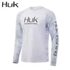 Outdoor Shirts HUK Gear Fishing Shirts Men Long Sleeve Crewneck Sweatshirt Outdoor Uv Protection Breathable Fishing Clothing Camisa Pesca 230817