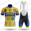 Tävlingssatser 2023 Mens Cycling Clothing Set Funny Donut Ge upp Jersey MTB Maillot Kit Wholesale Fun Kits