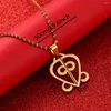 Collares colgantes símbolo adinkra odo nnye fie kwan poder de amor joyería