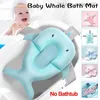 Bathing Tubs Seats Folding baby bathtub mat newborn bathtub anti-skid seat baby floating bathtub mat shower mat safety soft pillow Z230817