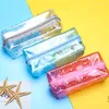 Cosmetic Bags Transparent Frosted PVC Waterproof Bag Makeup Pouch Travel Portable Large Capacity Toiletry Clutch