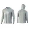 Chemises extérieures vêtements de pêche d'été pour hommes à manches longues jersey camisa de pesca couleurs de pêche aux chemises de pêche UV Tops secs rapides 230817